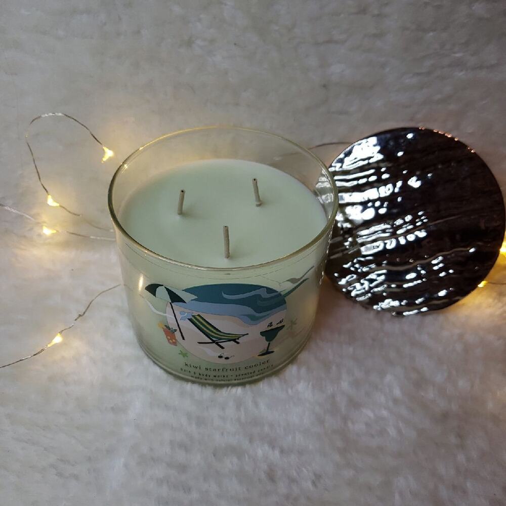 Bath and Body KIWI STARFRUIT COOLER 3 wick candle